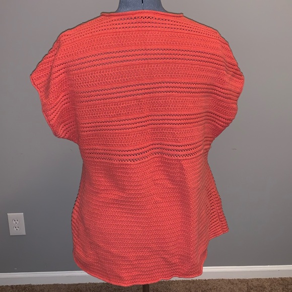 Calvin Klein boho orange sweater knit - Picture 2 of 4